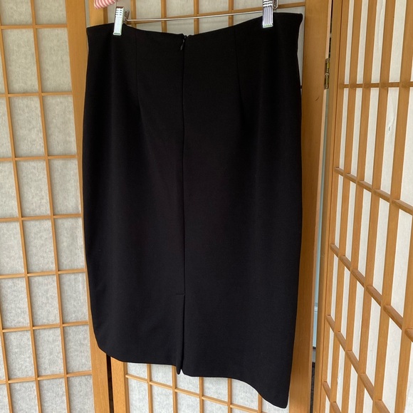 Philosophy Black Stretch Pencil Skirt Career SZ 12 - Picture 7 of 11